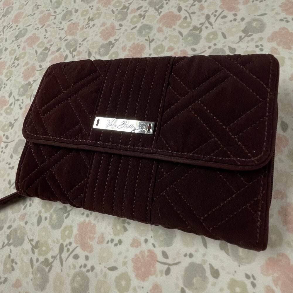 Vera Bradley Ultimate Wallet - Wine Color - NWOT - Quilted